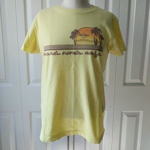 Hard Rock Cafe Honolulu Sunset Yellow T-shirt